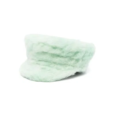 Ruslan Baginskiy Faux-fur Baker Boy Cap In Green