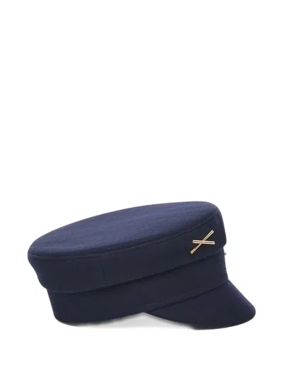 Ruslan Baginskiy Cross Logo Baker Boy Hat In Blue