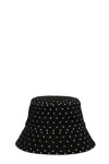 Ruslan Baginskiy Crystal Bucket Hat With Rhinestones And Polka Dot Pattern