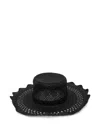 Ruslan Baginskiy Cut Out-detail Straw Hat In Black