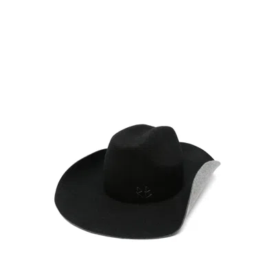 Ruslan Baginskiy Cwb033031p Two-tone Wool Felt Flat Cap In Black