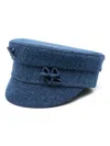 Ruslan Baginskiy Denim Baker Boy Cap In Blue