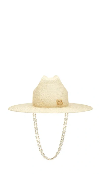 Ruslan Baginskiy Double Chain Strap Cowboy Hat In Neutral