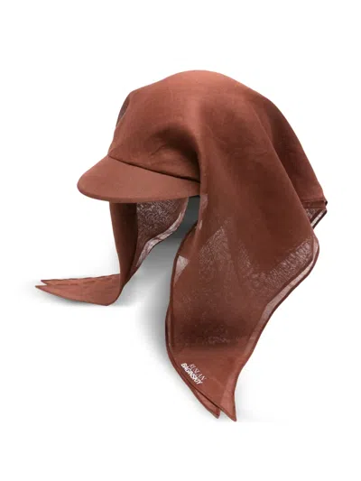 Ruslan Baginskiy Draped Hat In Brown