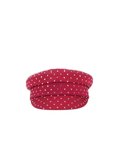 RUSLAN BAGINSKIY RUSLAN BAGINSKIY EMBELLISHED BAKER BOY CAP