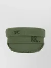 Ruslan Baginskiy Embroidered Baker Boy Hat With Frayed Edge