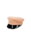 Ruslan Baginskiy Baker Boy Wool Cap In Nude