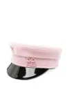Ruslan Baginskiy Embroidered-logo Beret In Pink
