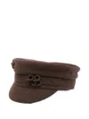 Ruslan Baginskiy Embroidered-logo Beret In Brown