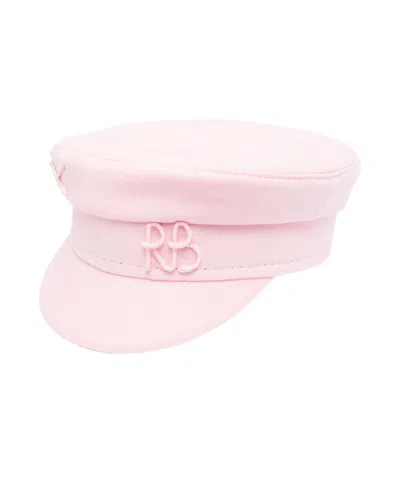 Ruslan Baginskiy Embroidered-logo Paperboy Cap In Pink