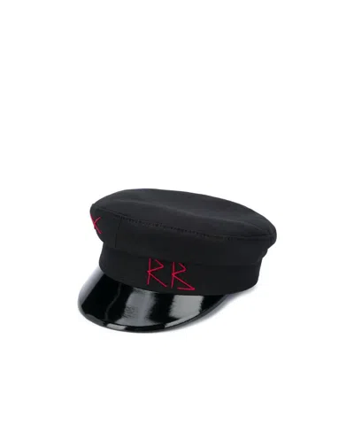 Ruslan Baginskiy Cotton Embroidered-logo Baker Boy Hat In Black