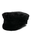 Ruslan Baginskiy Linen Baker Boy Hat In Schwarz