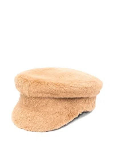 Ruslan Baginskiy Faux-fur Beret In Brown