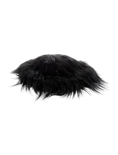 Pre-owned Ruslan Baginskiy Faux Fur Hat In Black