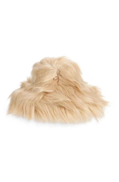 Ruslan Baginskiy Faux Fur Hat In Neutral