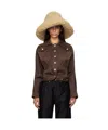 Ruslan Baginskiy Faux-shearling Hat In Black