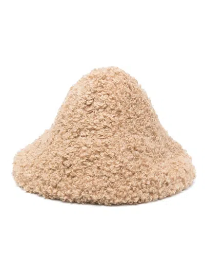 Ruslan Baginskiy Faux-shearling Hat In Neutrals