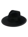 Ruslan Baginskiy Wide Brim Wool Felt Fedora Hat In Black