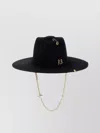Ruslan Baginskiy Chain Strap Fedora Hats Black In Black