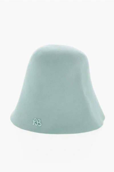 Ruslan Baginskiy Felt Cloche Hat In Green