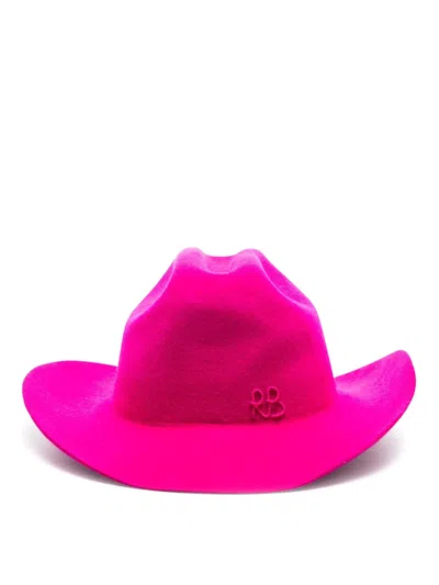 Ruslan Baginskiy Logo-embroidered Cowboy Hat In Rosado
