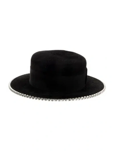 Pre-owned Ruslan Baginskiy Felt Fedora Hat W/tags In Black