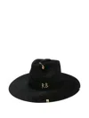 Ruslan Baginskiy Felt-finish Fedora In Black