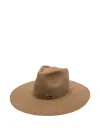 Ruslan Baginskiy Felt Wide-brim Fedora Hat In Neutral