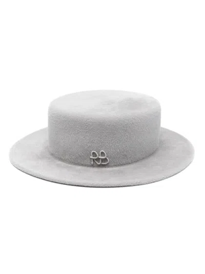 Ruslan Baginskiy Felted Canotier Hat In 灰色