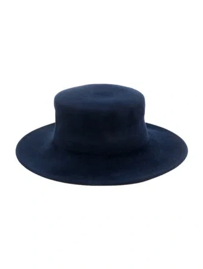 Pre-owned Ruslan Baginskiy Flat Top Brimmed Hat In Blue