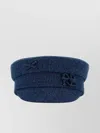 Ruslan Baginskiy Flat Top Short Brim Denim Baker Boy Hat In Blue