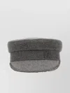 Ruslan Baginskiy Structured Grey Baker Boy Hat With Embellished Emblem