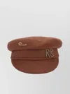 Ruslan Baginskiy Flat Top Soft Texture Safety Pin Detail In Brown