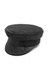 Ruslan Baginskiy Floral-jacquard Baker Boy Cap In Black
