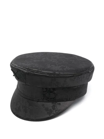 Ruslan Baginskiy Floral-jacquard Hat In ブラック