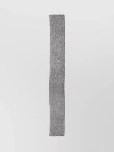 Ruslan Baginskiy Fringed Edge Scarf Accessory Collection In Gray