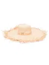Ruslan Baginskiy Fringed Wide-brim Straw Hat In Neutrals