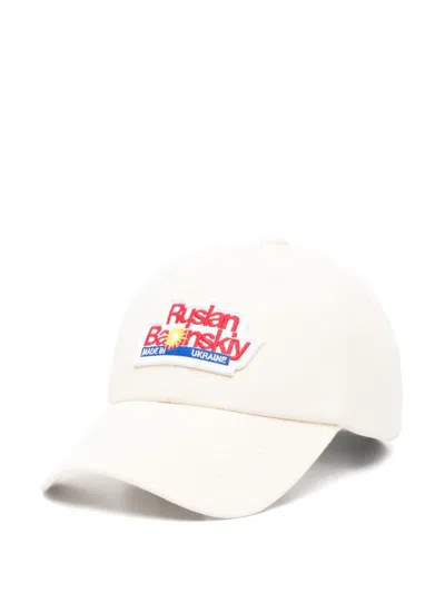 Ruslan Baginskiy Fruit Sticker Cap In Neutrals