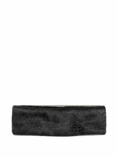Ruslan Baginskiy Fuzzy Faux-fur Headband In Black
