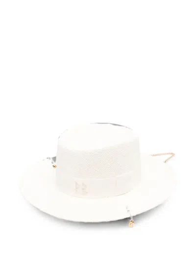 Ruslan Baginskiy Gambler Pierced Logo-detail Hat In White
