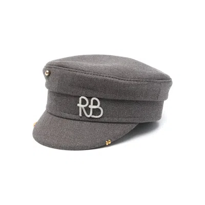 Ruslan Baginskiy Grey Logo-plaque Baker Boy Hat