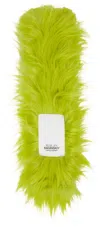 Ruslan Baginskiy Green Faux-fur Logo-patch Scarf In Green