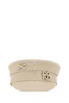 Ruslan Baginskiy Linen-blend Newsboy Cap