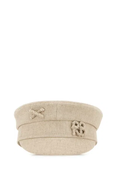 Ruslan Baginskiy Linen-blend Newsboy Cap In Beige