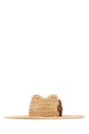Ruslan Baginskiy Natural Flower Straw Hat In Brown