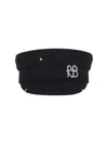 Ruslan Baginskiy Pierced Baker Boy Hat In Black