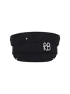 Ruslan Baginskiy Pierced Baker Boy Hat In Black