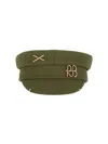 Ruslan Baginskiy Baker Boy Wool Blend Hat In Green