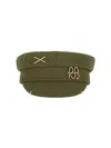 Ruslan Baginskiy Baker Boy Wool Blend Hat In Green