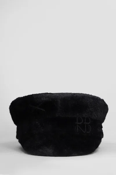 Ruslan Baginskiy Linen Baker Boy Hat In Black